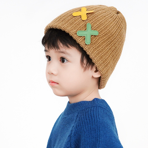 儿童帽子毛线帽男童女童秋冬季针织保暖帽亲子宝宝护耳帽加厚百搭