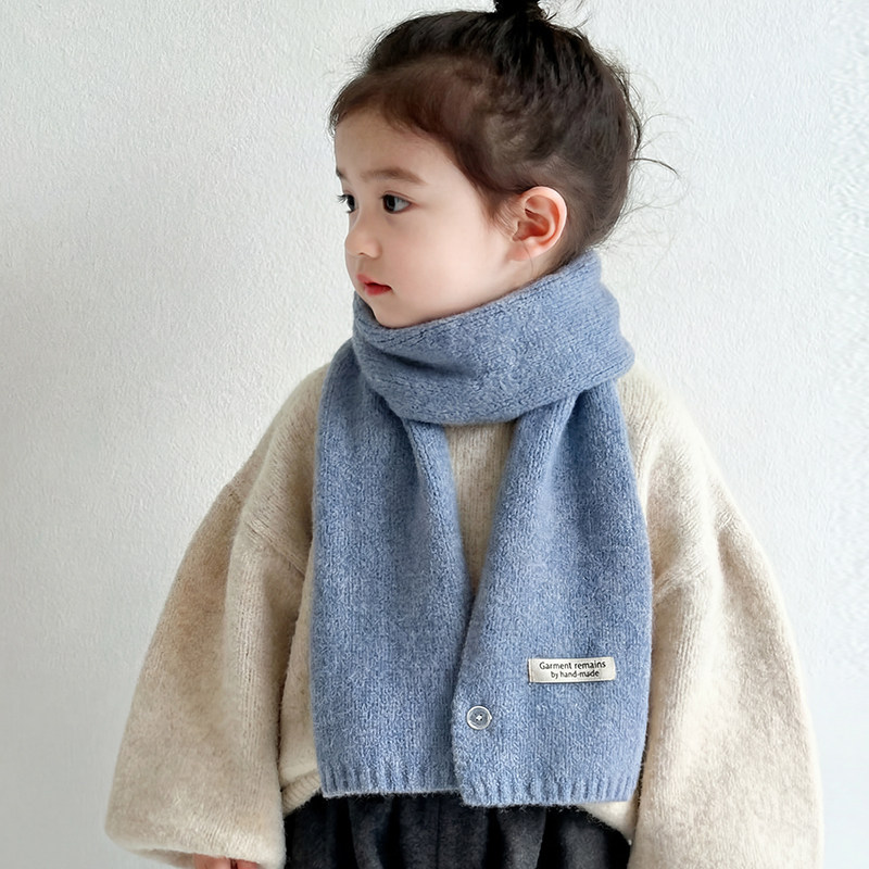 儿童围巾秋冬季宝宝针织毛线围脖男童女童护脖子防风保暖新年纯色,童装/婴儿装/亲子装,围巾,淘宝优惠券,粉丝福利购,淘宝优惠卷