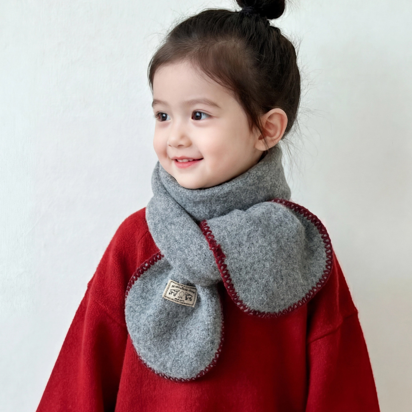 儿童围巾秋冬季宝宝针织毛线围脖男童女童护脖子防风保暖纯色百搭,童装/婴儿装/亲子装,围巾,淘宝优惠券,粉丝福利购,淘宝优惠卷