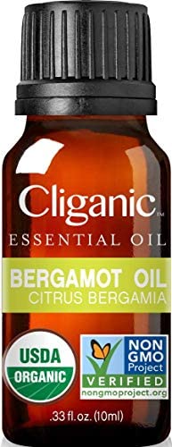 Cliganic Organic Bergamot Essential Oil 100% Pure Natural f