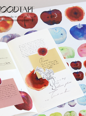 moodtape苹果原创设计切模手帐胶带分装咕卡基础百搭文具贴纸mood