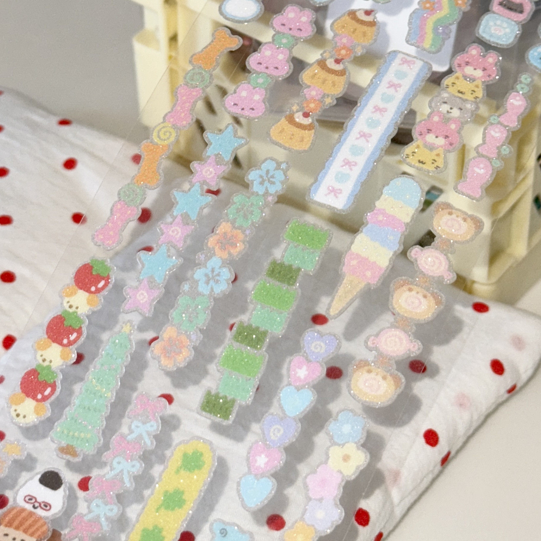 【软组织】vol.10多味小竖条手帐贴纸卷基础咕卡可爱切膜胶带分装,文具电教/文化用品/商务用品,贴纸/立体贴纸,淘宝优惠券,粉丝福利购,淘宝优惠卷