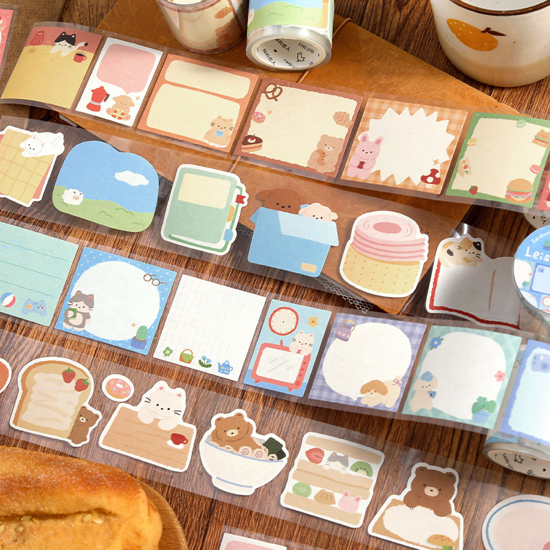 信的恋人模切胶带分装 软芙芙小记 可爱动物手帐拼贴标记日付贴纸,文具电教/文化用品/商务用品,和纸胶带,淘宝优惠券,粉丝福利购,淘宝优惠卷