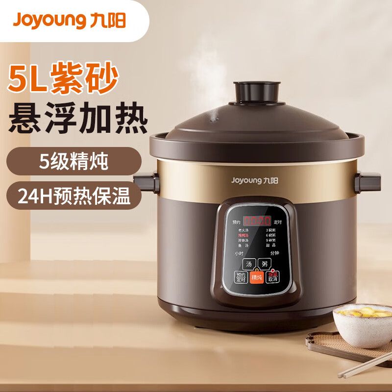 九阳电炖锅5L家用智能多功能婴电炖锅/煲汤锅/电炖