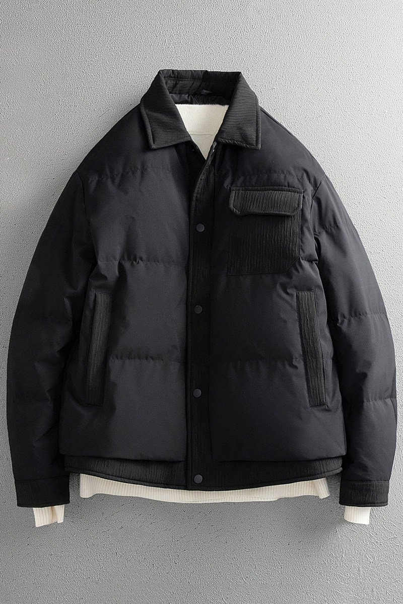 冬季男士新款标90白鸭绒羽绒服时尚拼接轻薄外套Y8353P295平铺,男装羽绒服,电商D230