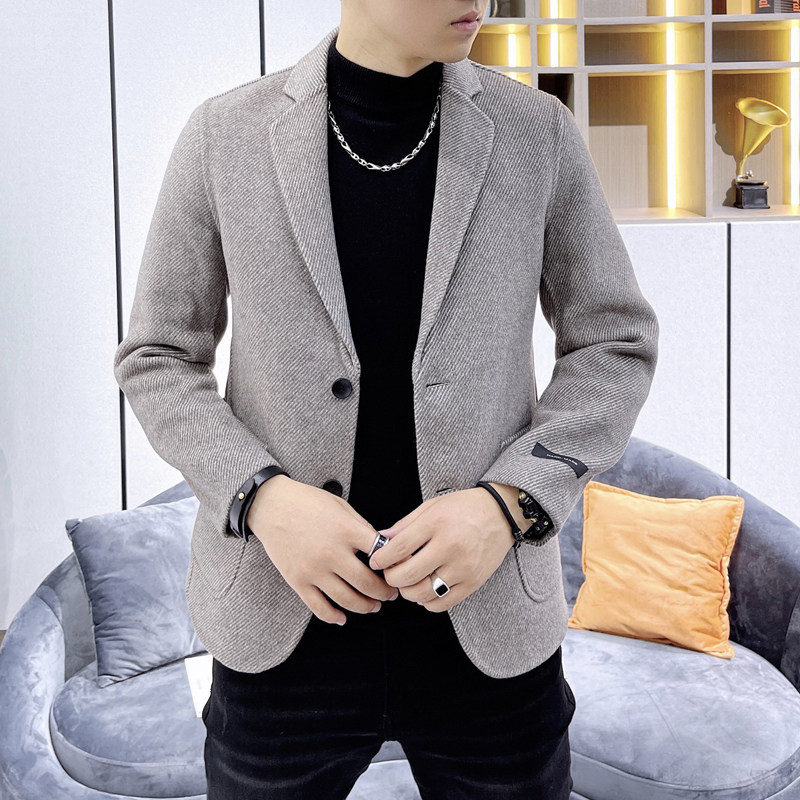 阿尔巴卡男士双面羊绒夹克西服外套毛呢大衣Y86565P320控498真模,男装毛呢大衣,电商D230