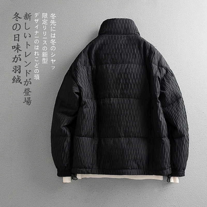 平铺冬季男士新款标90白鹅绒羽绒服水波纹轻奢外套Y8655P430,男装羽绒服,电商D230