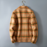 2024秋冬双面毛呢男士工装夹克格子外套羊毛大衣Y86015P315控558，男装毛呢大衣，电商D230