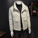 皮羽绒2024冬季男士标80绒羽绒服修身款皮衣印花外套1A05P255，男装羽绒服，电商D230