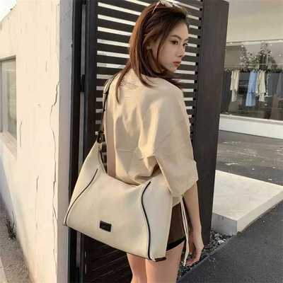 2024新款明星同款燕麦hobo腋下包帆布斜挎包大容量托特包女