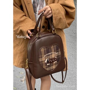 2024新款包包女秋冬潮流时尚百搭双肩单肩斜挎三用包包少女小背包