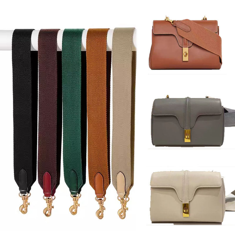 高档帆布宽肩带2024包包改造牛皮