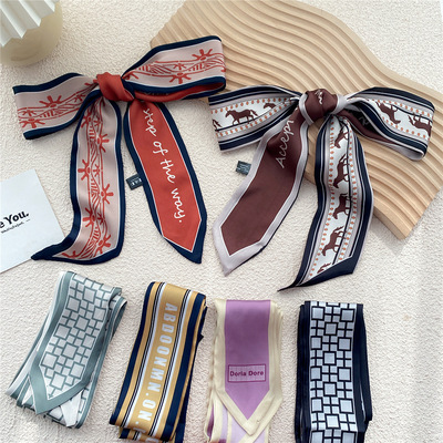 百搭扎发丝巾发带发带韩版飘带