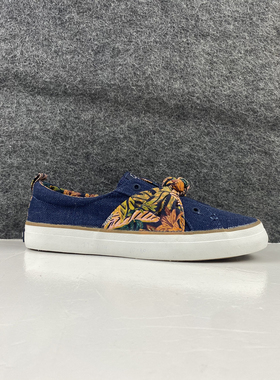 美国sperry女士帆布一脚蹬板鞋 休闲鞋 运动鞋  37.5码