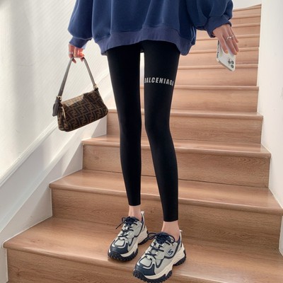 鲨鱼裤女外穿2025新款秋冬加绒