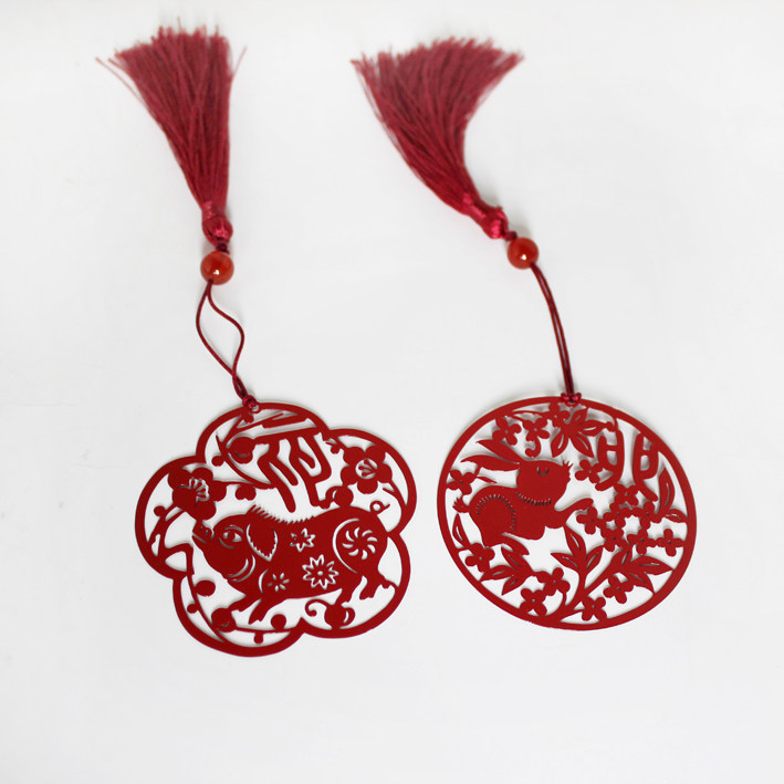 十二生肖属相金属书签中国风流苏文具外事礼品12生肖不锈钢,文具电教/文化用品/商务用品,书签,淘宝优惠券,粉丝福利购,淘宝优惠卷