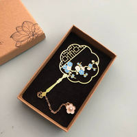 Ancient Style Metal Bookmark With Tassel And Koi Engraving thumbnail 4