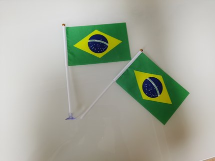 7号8号巴西国旗可开票手摇旗手挥旗巴西小旗子巴西小国旗