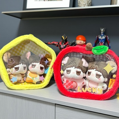 卡通星星娃包防尘透明吧唧