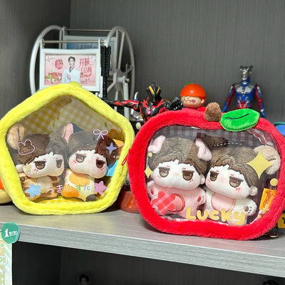 卡通星星娃包防尘透明吧唧