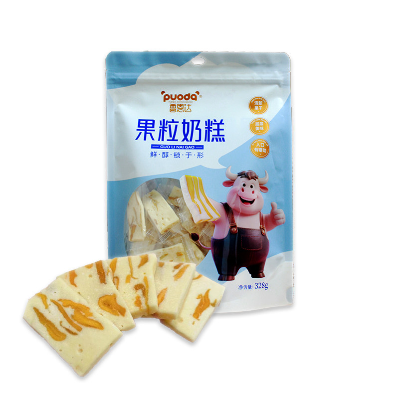 内蒙古美食普恩达果粒奶糕爆浆酸奶球坚果奶挞酸奶制品儿童零食