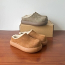 河南桑坡羊皮毛一体真皮羊毛厚底大头大土豆雪地靴女冬季包头半拖