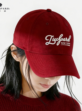 lackpard帽子女25新款秋冬季软顶鸭舌帽时尚立体字母刺绣棒球帽