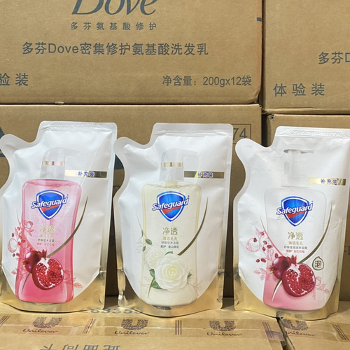 舒肤佳沐浴露补充装200g红石榴泡泡山茶花啫喱沐浴乳留香毛孔排浊