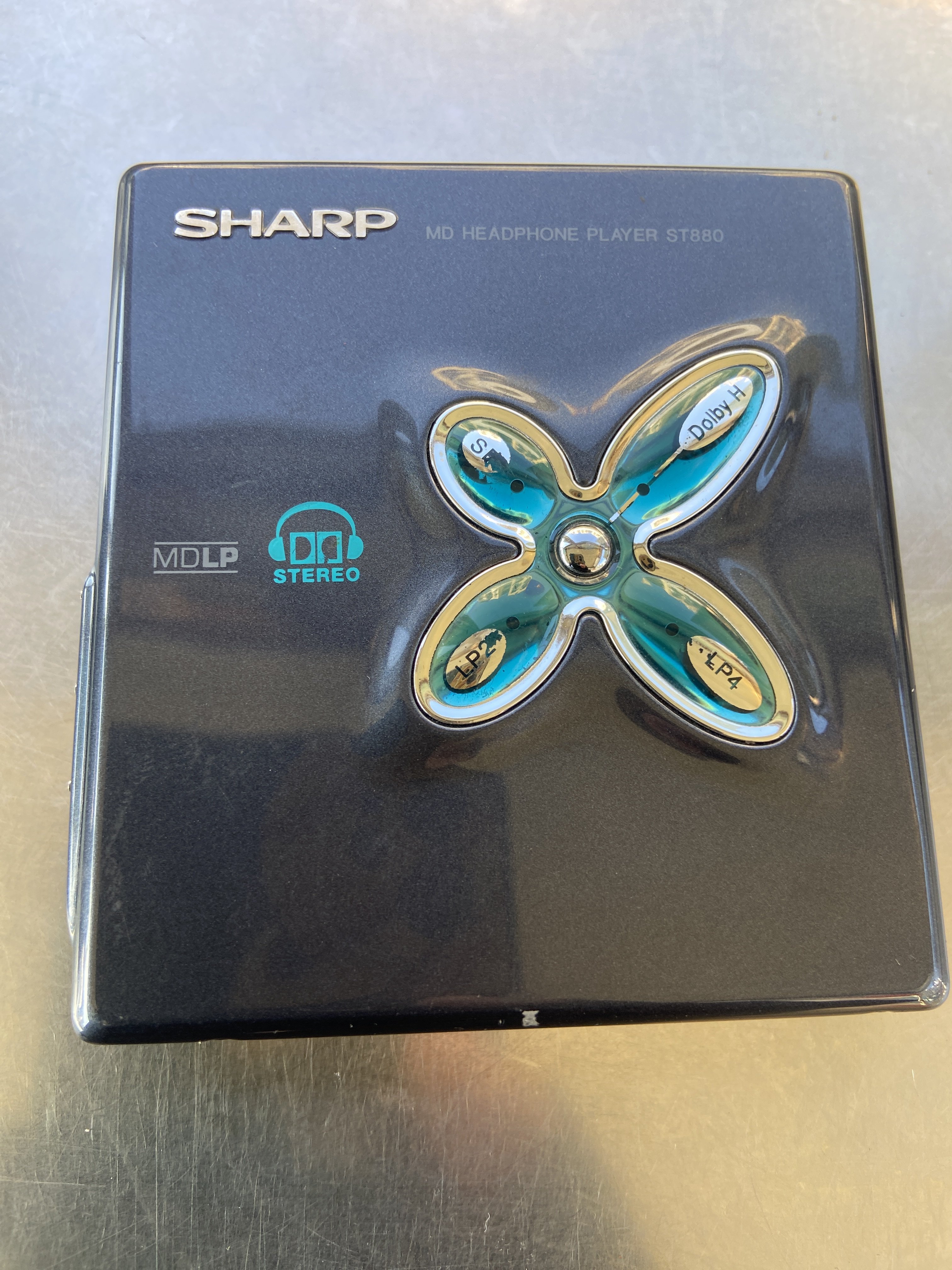 夏普SHARP MD-ST880-B蝴蝶机经典四叶草造型MDLP立体声和杜比降噪