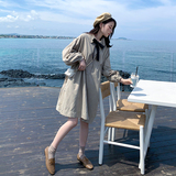 现货2021秋中长款连衣裙女宽松版型6821-P90控138配领带，女装连衣裙，浙宝256