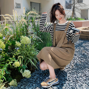 已现货 2022秋新款 背带连衣裙 灯芯绒 Q575-P95-控148,女装连衣裙,浙宝256