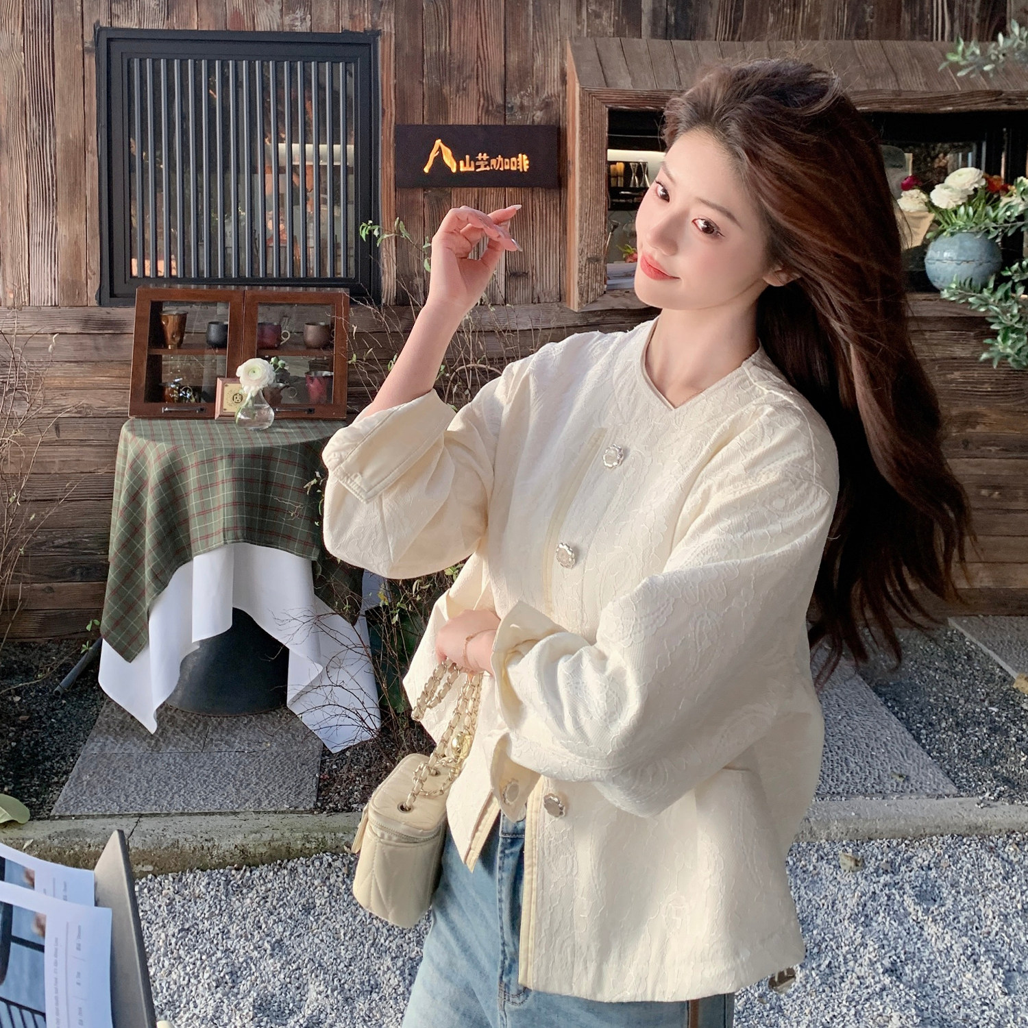 已现货2026春中式风上衣外套C206外套-P150-控248，女装短外套，浙宝256