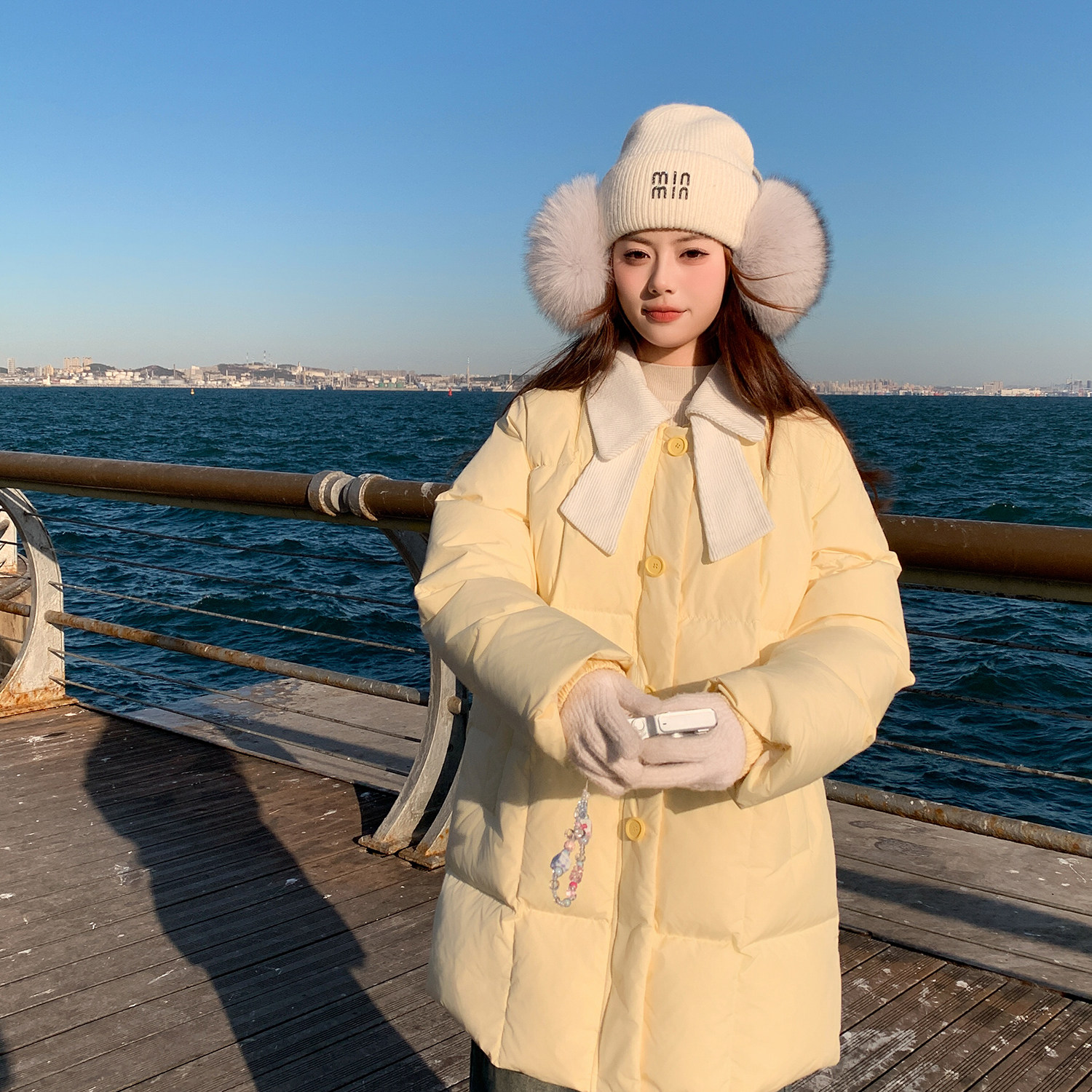 档口现货2026冬新款新标90白鸭绒羽绒服中长款D781-P330-控468，女装羽绒服，浙宝256