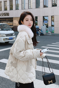 已现货 2022冬新款 90绒羽绒服皮衣口袋 D725-P290-控438图片
