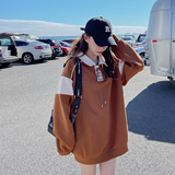 【档口现货】2026春双色套头卫衣女Q582-P115-控188，女装卫衣/绒衫，浙宝256