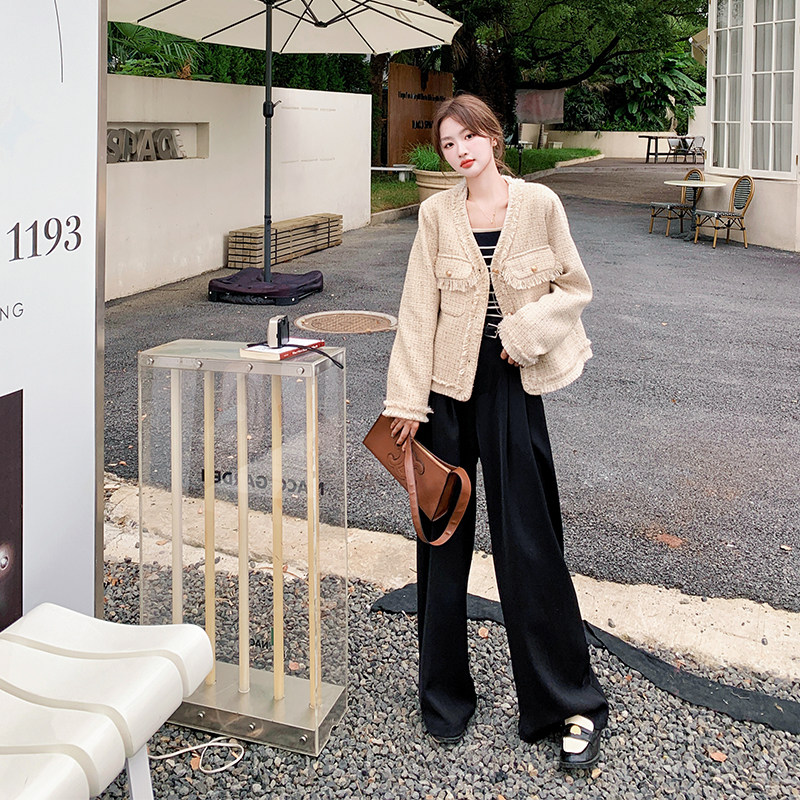 法式气质名媛小香风外套女2025春季新款富家千金感穿搭高级感上衣,女装短外套,浙宝256