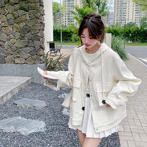 档口已现货 2026春 新风连帽短外套女 Q609-P150-控248图片