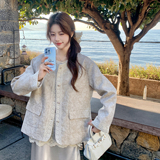 新款12号出货小香风上衣外套C203外套-P175-控288，女装短外套，浙宝256