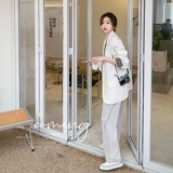 高级感女神范白色小西装外套女春秋2025新款爆款宽松休闲百搭西服，女装西装，浙宝256