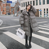 两天内出货2022冬新款长款连帽服D722-P190-控278，女装棉衣/棉服，浙宝256