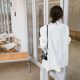 档口现货2023秋袖口配色白色西装外套C157-P120-控178买家秀，女装西装，浙宝256