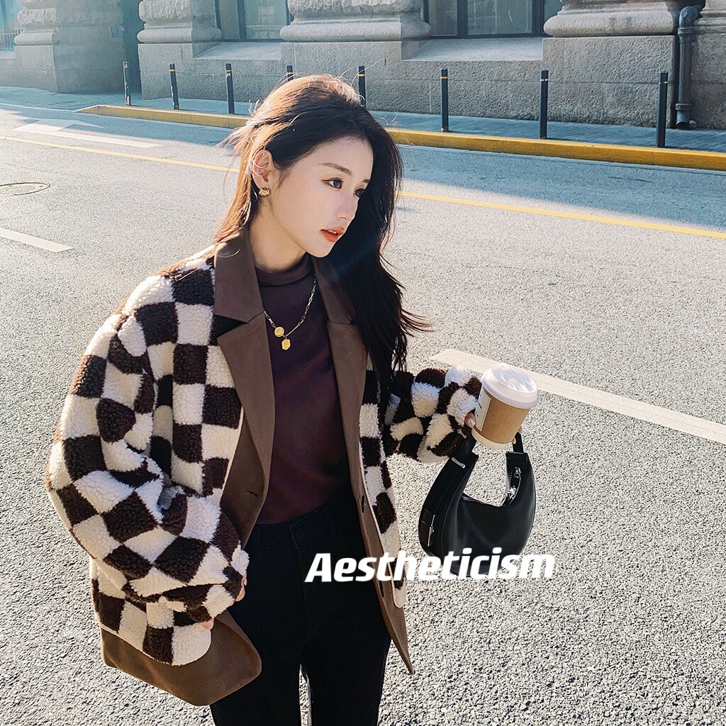 档口已现货加厚加绒羊羔毛外套D705加绒-P150-控238,女装棉衣/棉服,浙宝256