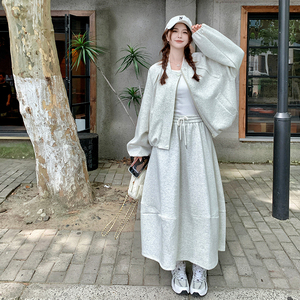 档口现货 2026春 外套半身裙套装 有弹性已缩水 Q625-P200-控328，女装套装/套裙，浙宝256