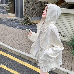 档口已现货2026春新风连帽短外套女Q609-P150-控248,朔州春晚礼服搭配图片