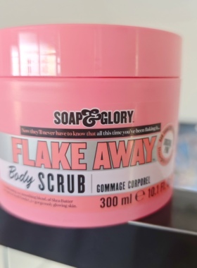 现货英国Soap Glory Flake Away 光亮蜜糖身体磨砂膏300ml去角质