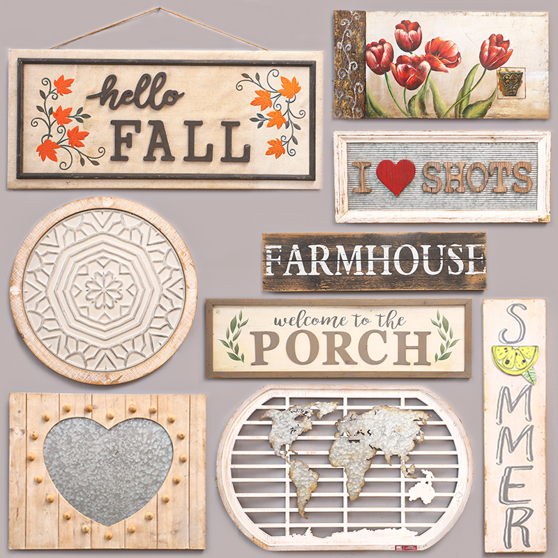 绝美孤品木制复古壁挂仿铜铁艺家居装饰艺术雕花壁饰外贸经典样品