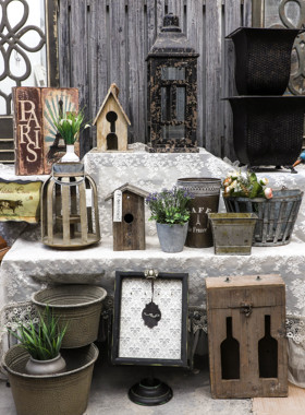 孤品大集合--外贸复古家居庭院装饰品铁艺木质做旧挂件摆件工艺品