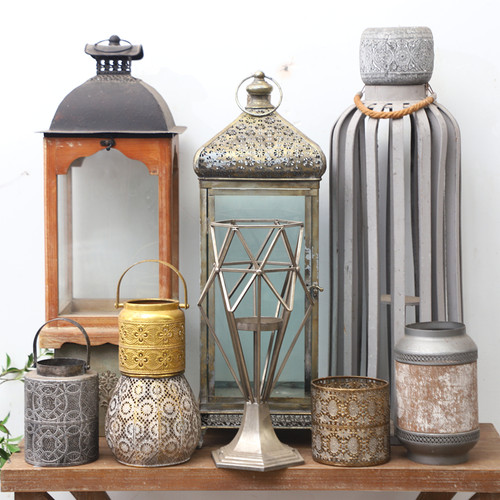 孤品大集合--外贸复古家居庭院装饰工艺品铁艺木质做旧园艺摆件