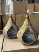 摩洛哥波西米亚风格 复古烛台吊灯古铜金镂空雕花做旧工艺可挂可摆