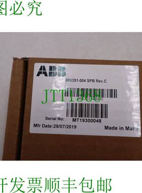 原装供应ABB 086351-004 PCBA 按钮 SPB 组件 型号  1741